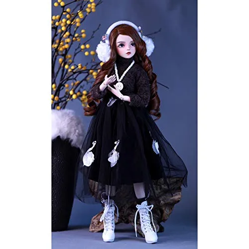 1/3 BJD Doll Full Set 60CM 23.62 Inch Ball Jointed Dolls Toy Action Figure Customized Dolls Can Changed Makeup and Dress DIY