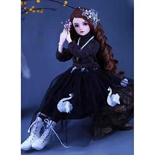 1/3 BJD Doll Full Set 60CM 23.62 Inch Ball Jointed Dolls Toy Action Figure Customized Dolls Can Changed Makeup and Dress DIY