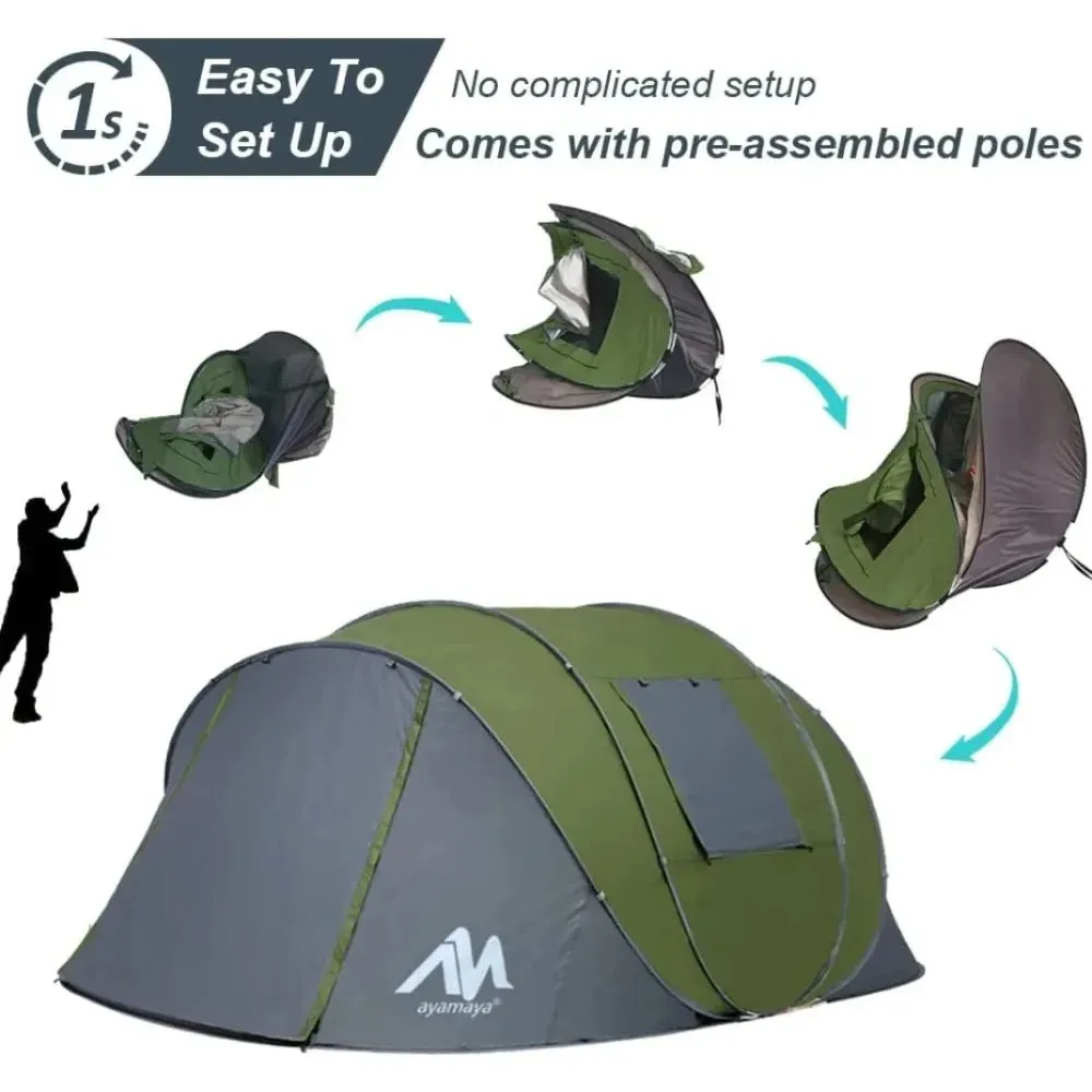 6 Person Camping Double Layer Tent