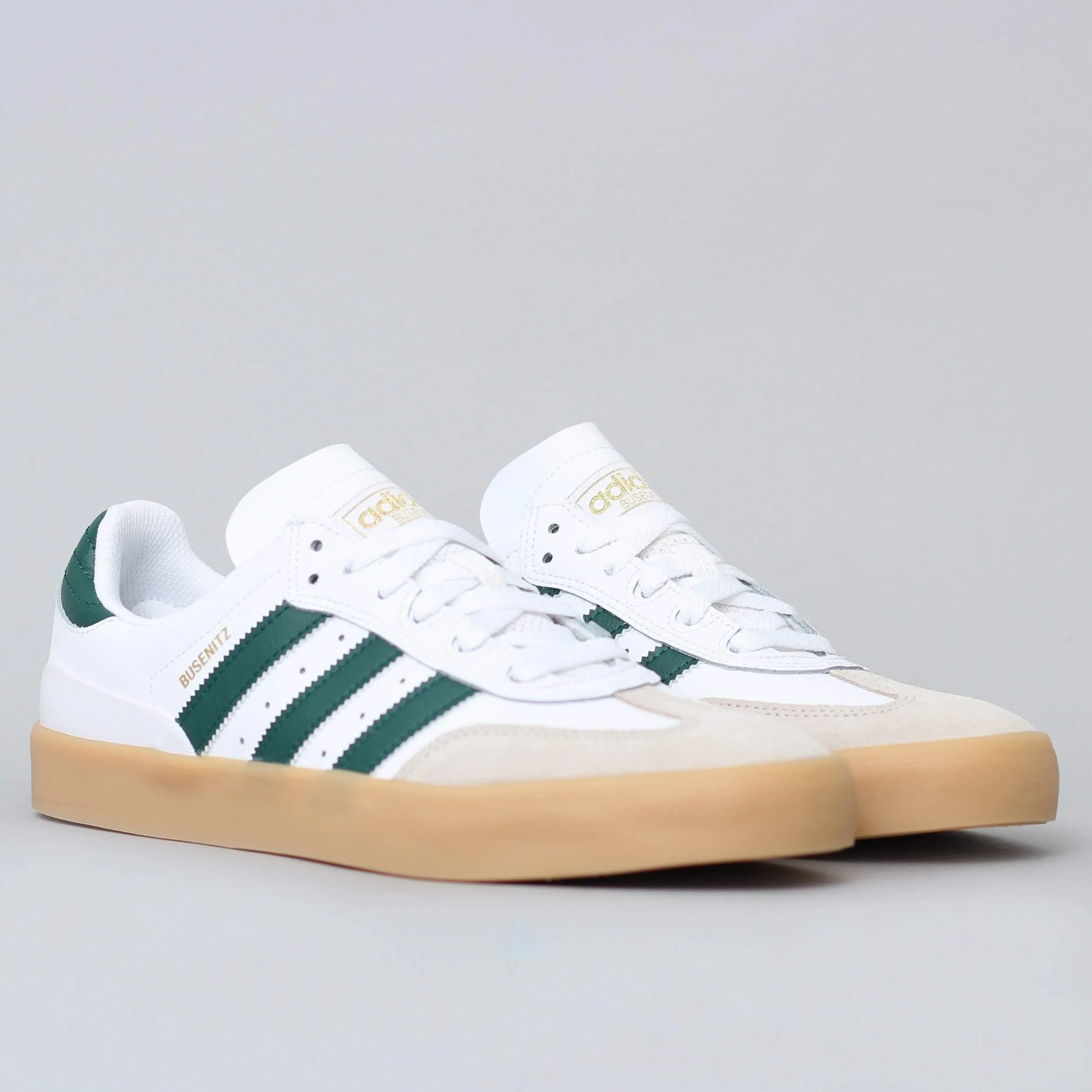 adidas Busenitz Vulc RX Shoes FTWR White / Collegiate Green / Gum3