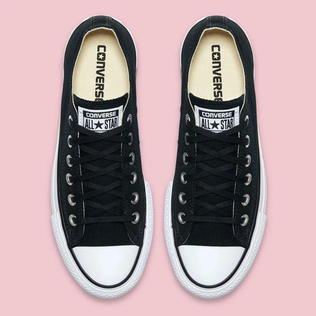 ALL STAR LIFT CANVAS LOW - BLACK