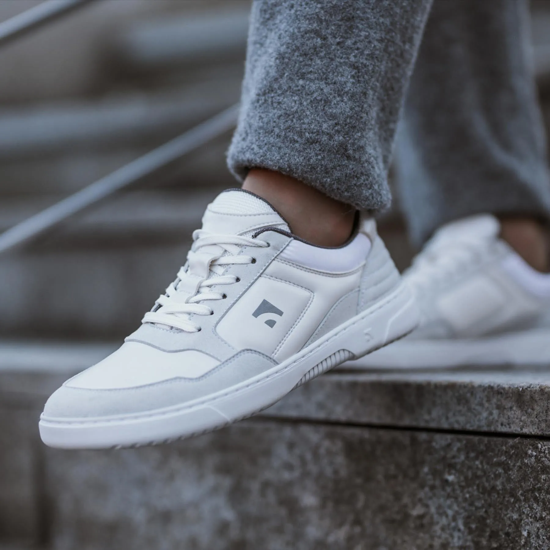 Barebarics Axiom Sneaker - White & Light Grey 47 - Like New
