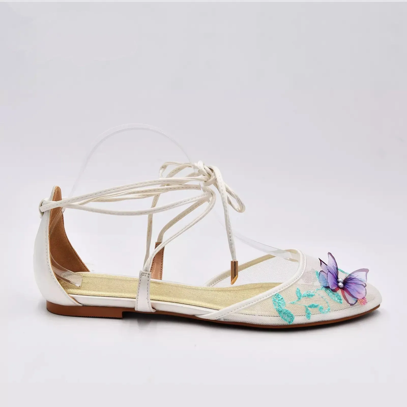 Butterfly Flat Bridal Shoes