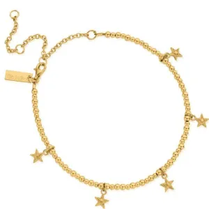 ChloBo Multi Star Anklet - Gold