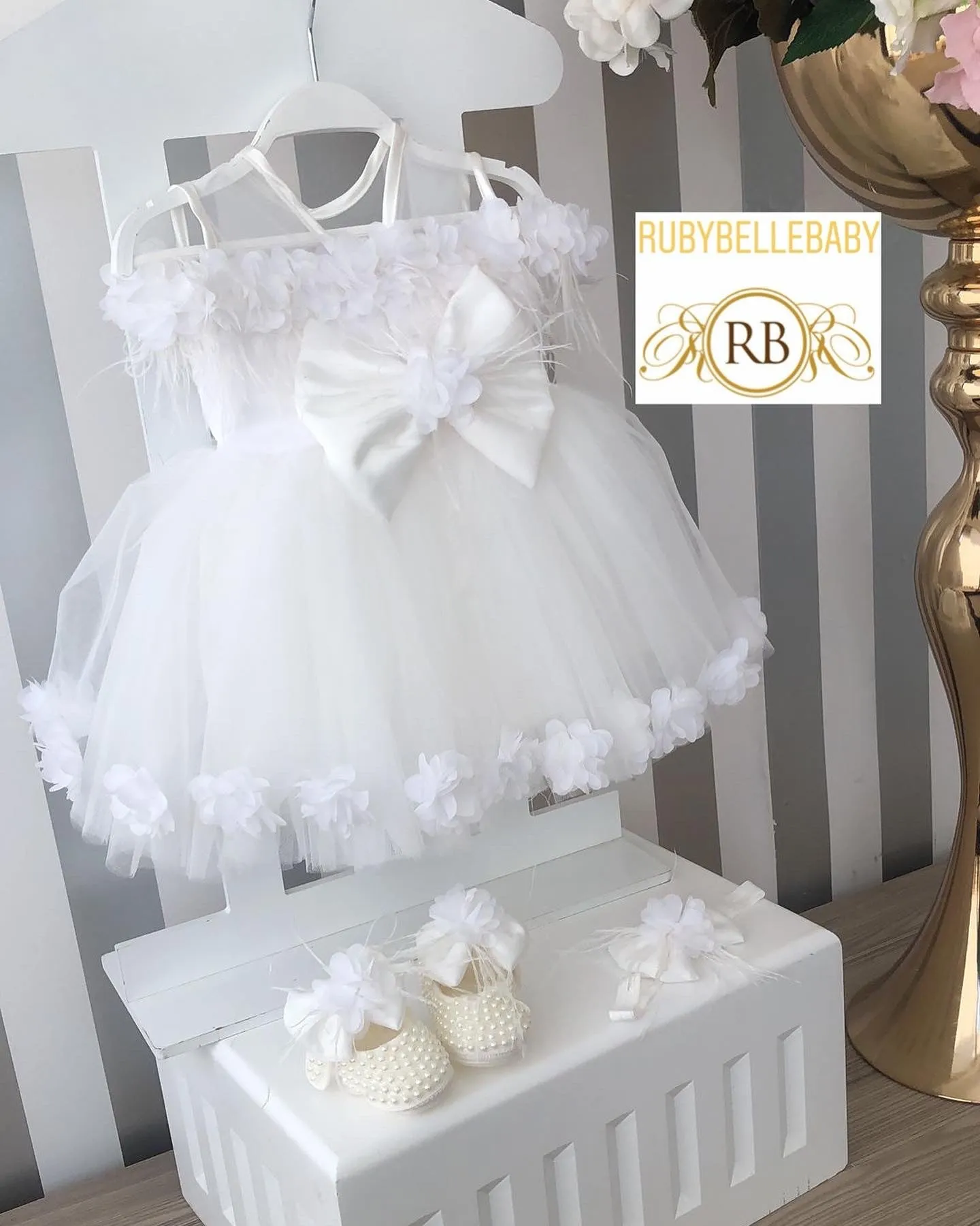 Christy Rose Dress - White