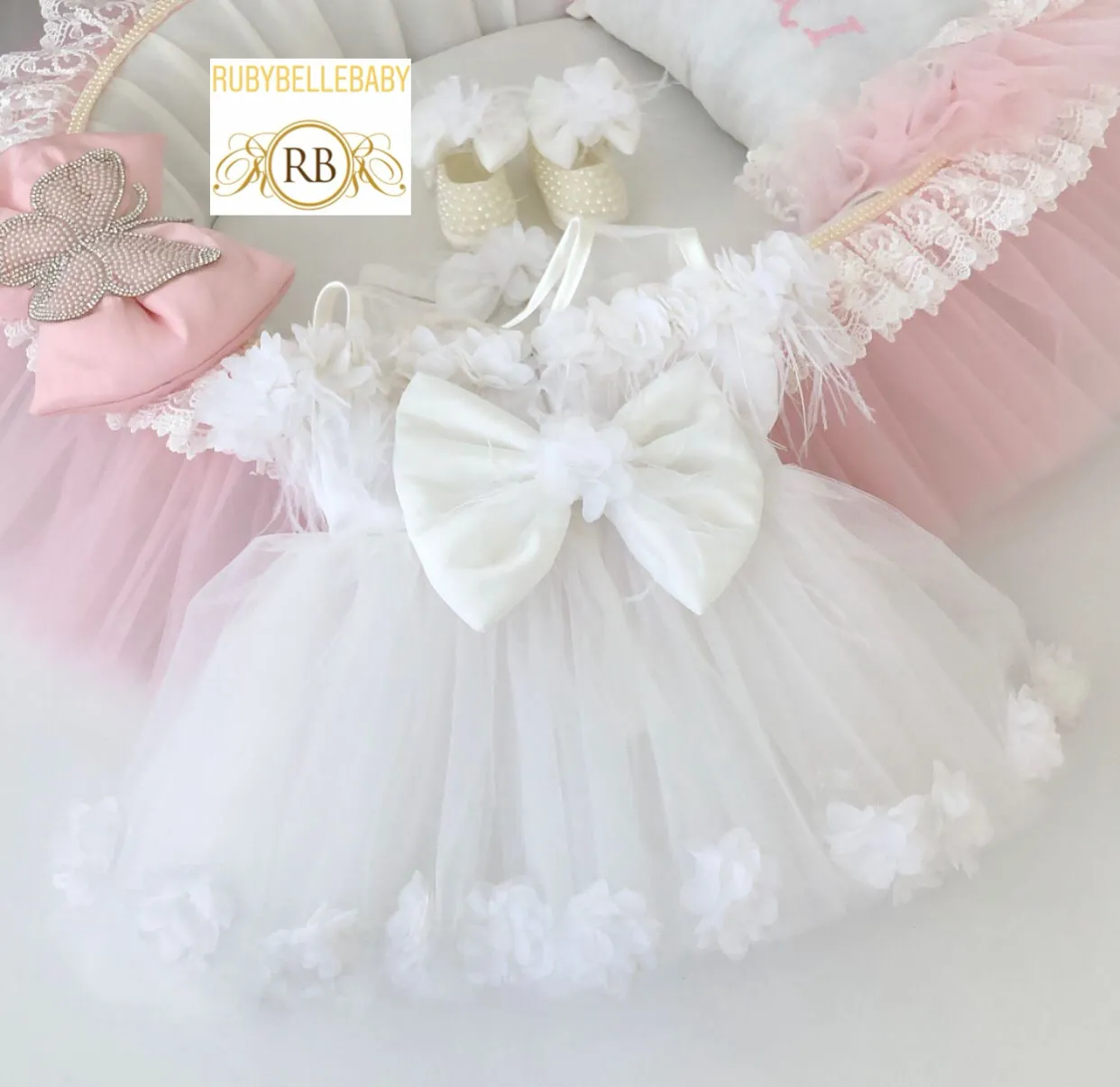 Christy Rose Dress - White