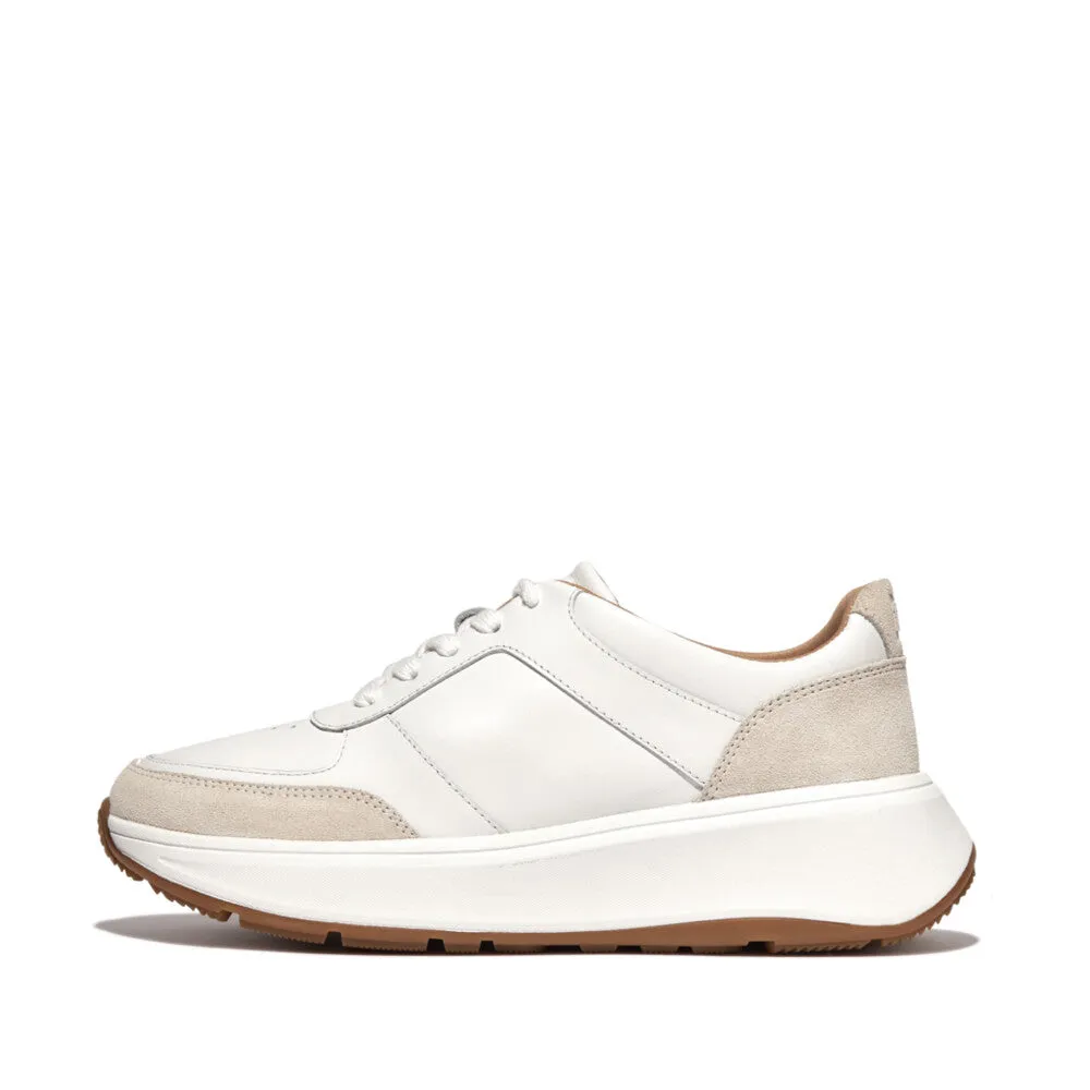 FitFlop F-MODE Leather/Suede Flatform Trainers