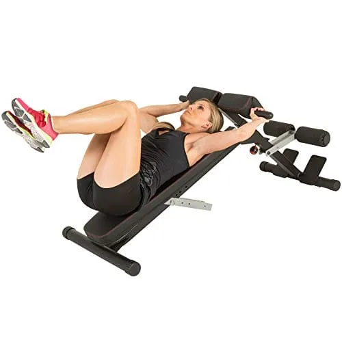Fitness Reality X-Class Light Commercial Multi-Workout Abdominal/Hyper Back Extension Bench, Black