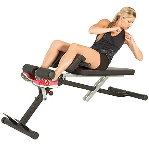 Fitness Reality X-Class Light Commercial Multi-Workout Abdominal/Hyper Back Extension Bench, Black