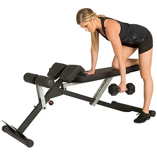 Fitness Reality X-Class Light Commercial Multi-Workout Abdominal/Hyper Back Extension Bench, Black