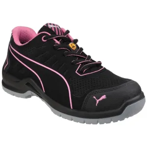 FUSE TECH Ladies Mesh Safety Trainers Black