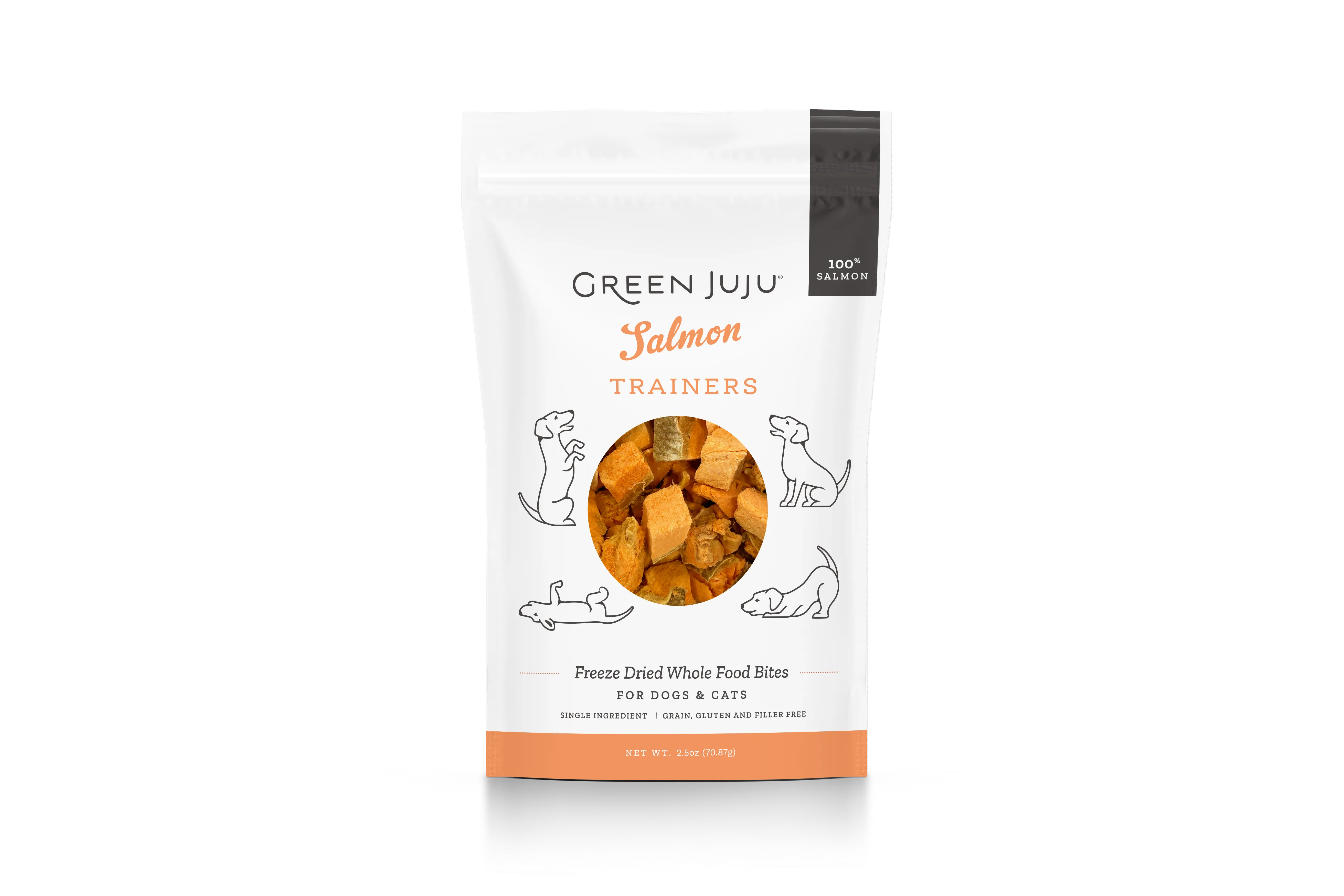 GREEN JUJU SALMON TRAINERS 2.5 OZ
