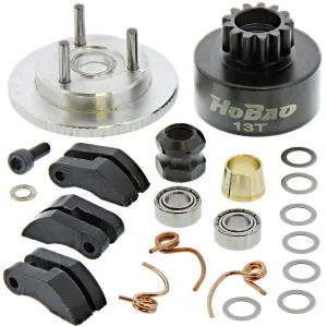 HoBao 1/8 Hyper 7 TQ .28 Clutch Bell, Flywheel, Clutch Shoes & Springs