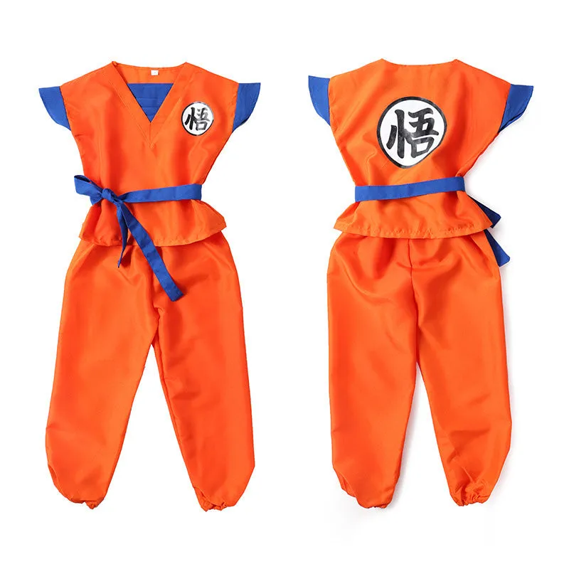 Kids/Adults Anime Dragon Ball Kakarot Son Goku Cosplay Costume Full Set With Shoes Cover and Tail