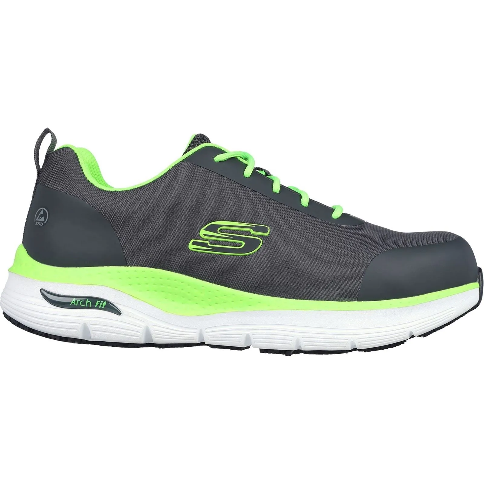 Men's Wide Fit Skechers 200086EC Arch Fit Ringstap Safety Trainers