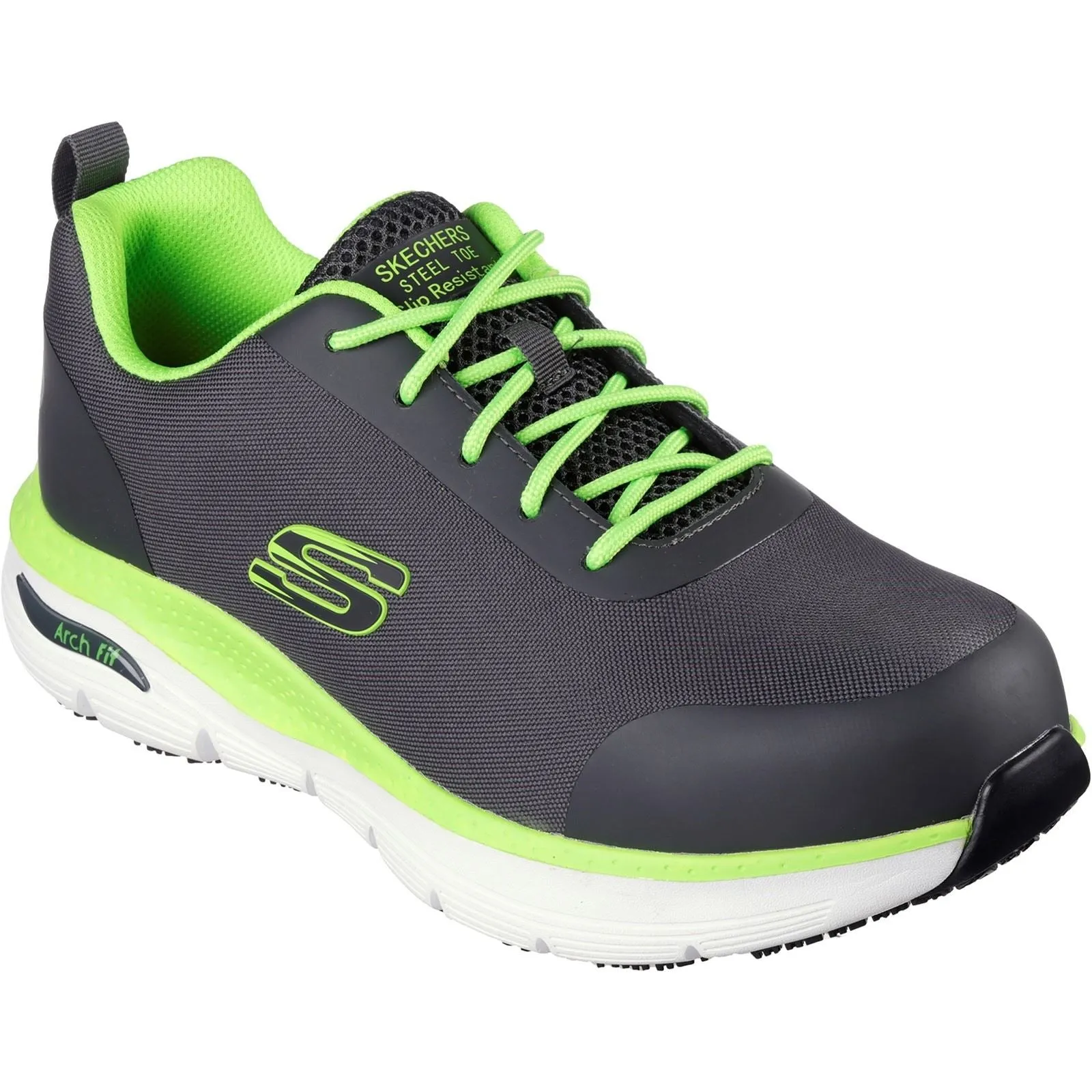 Men's Wide Fit Skechers 200086EC Arch Fit Ringstap Safety Trainers