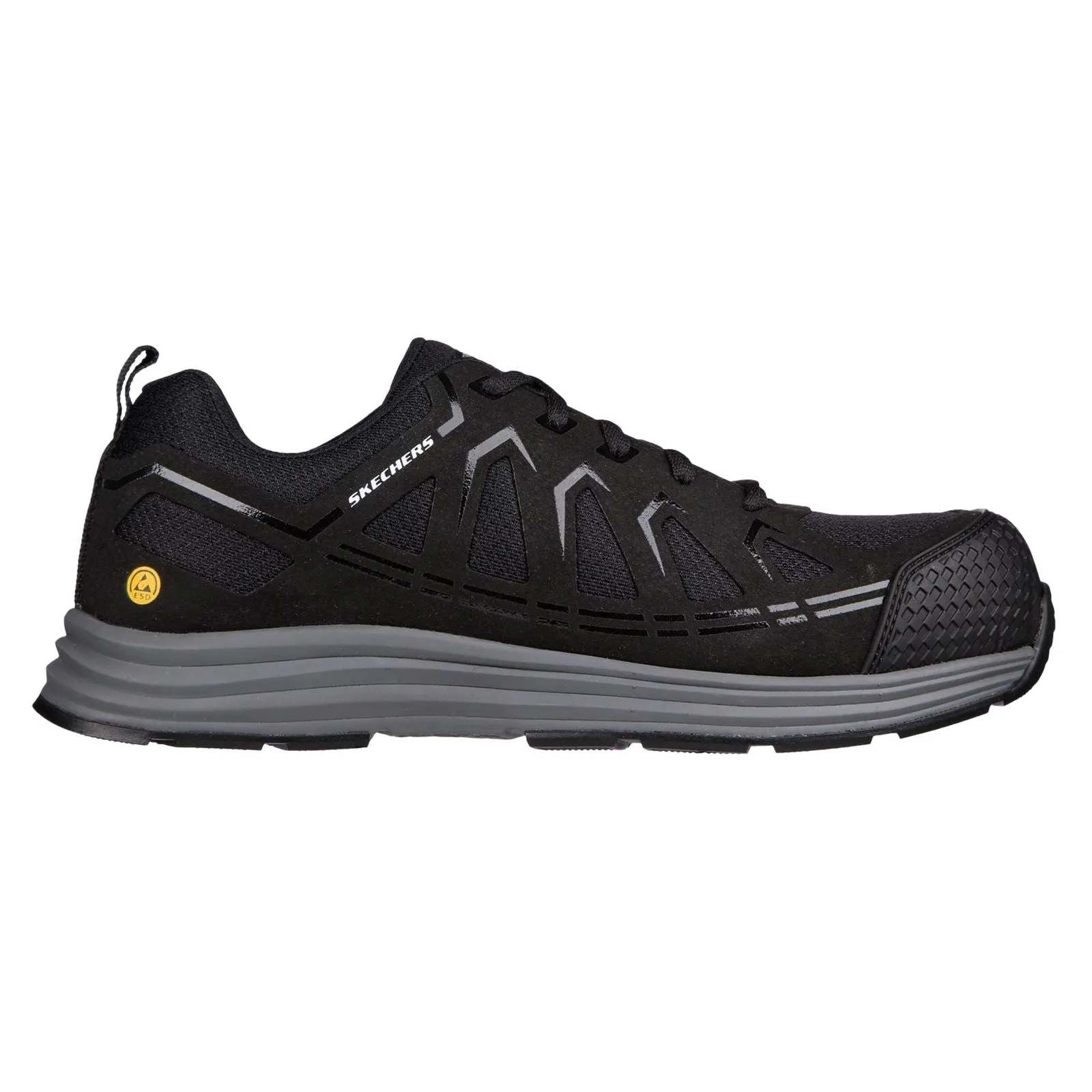 Men's Wide Fit Skechers 200127EC Malad II Safety Trainers