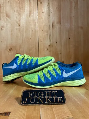 NIKE FLYKNIT LUNAR 2 Men's Size 11 Running Shoes Sneakers 620465-714 Blue & Green NIKE FLYKNIT LUNAR 2 Men's Size 11 Running Shoes Sneakers 620465-714 Blue & Green