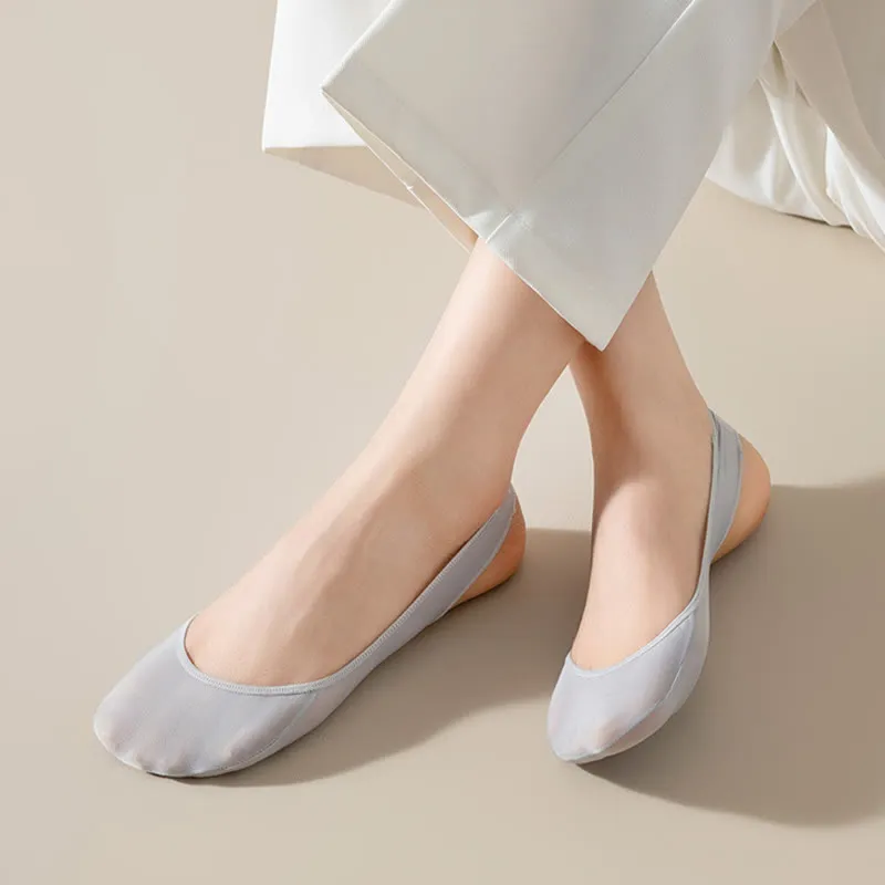 Plus Size Padded Half No Show Socks(8 Pairs)