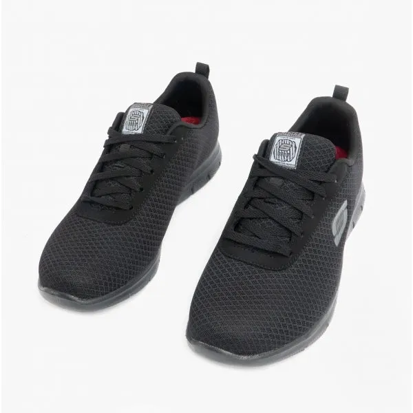 RELAXED FIT: GHENTER - BRONAUGH SR Ladies Anti-Slip Trainers Black