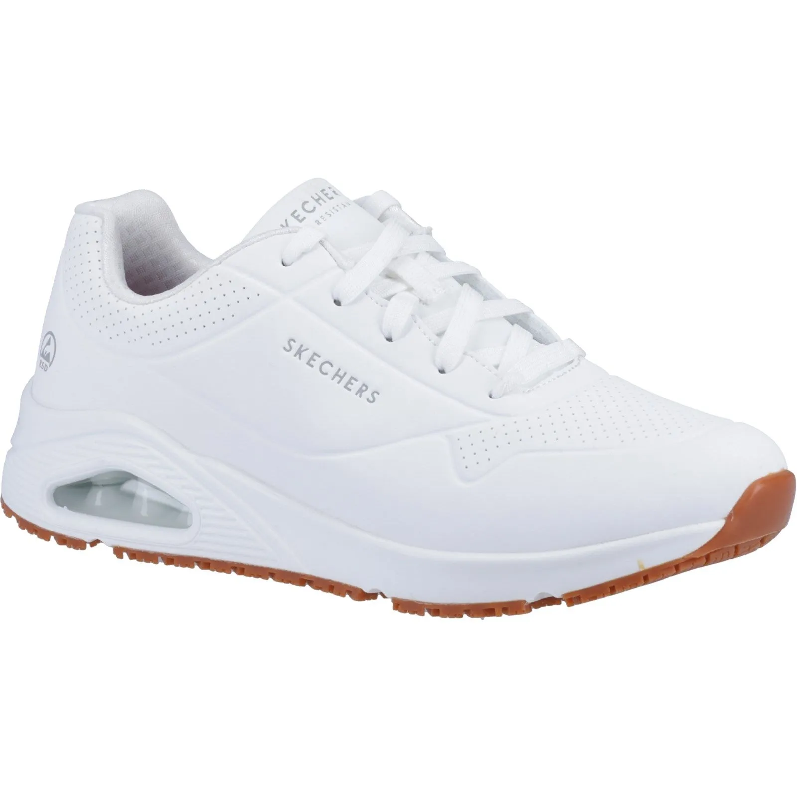 Skechers Workwear Work Relaxed Fit: Uno SR - Sutal Work Shoe O1 White