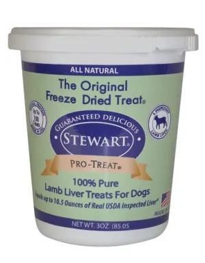 Stewart Pro Lamb Liver Dog Freeze Dried Dog Treat 3oz