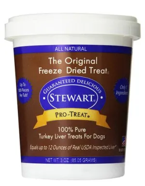 Stewart Turkey Liver Dog Freeze Dried Pro Treat 3oz