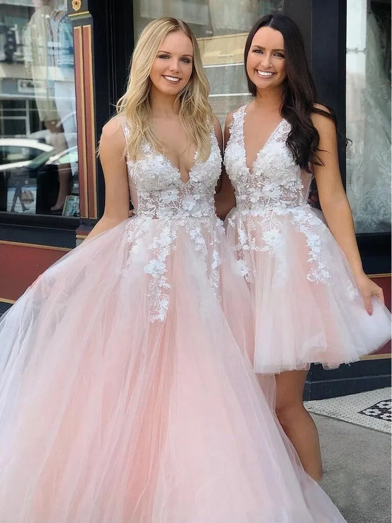 Stunning Lace Applique Ball Gown Long Ball Gowns Prom Dresses Quinceanera Dress PFP1514
