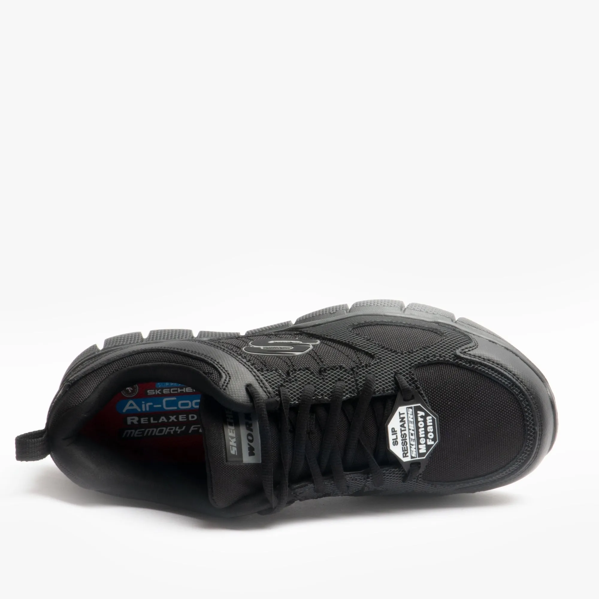 TELFIN - SANPHET Mens Slip Resistant Trainers Black