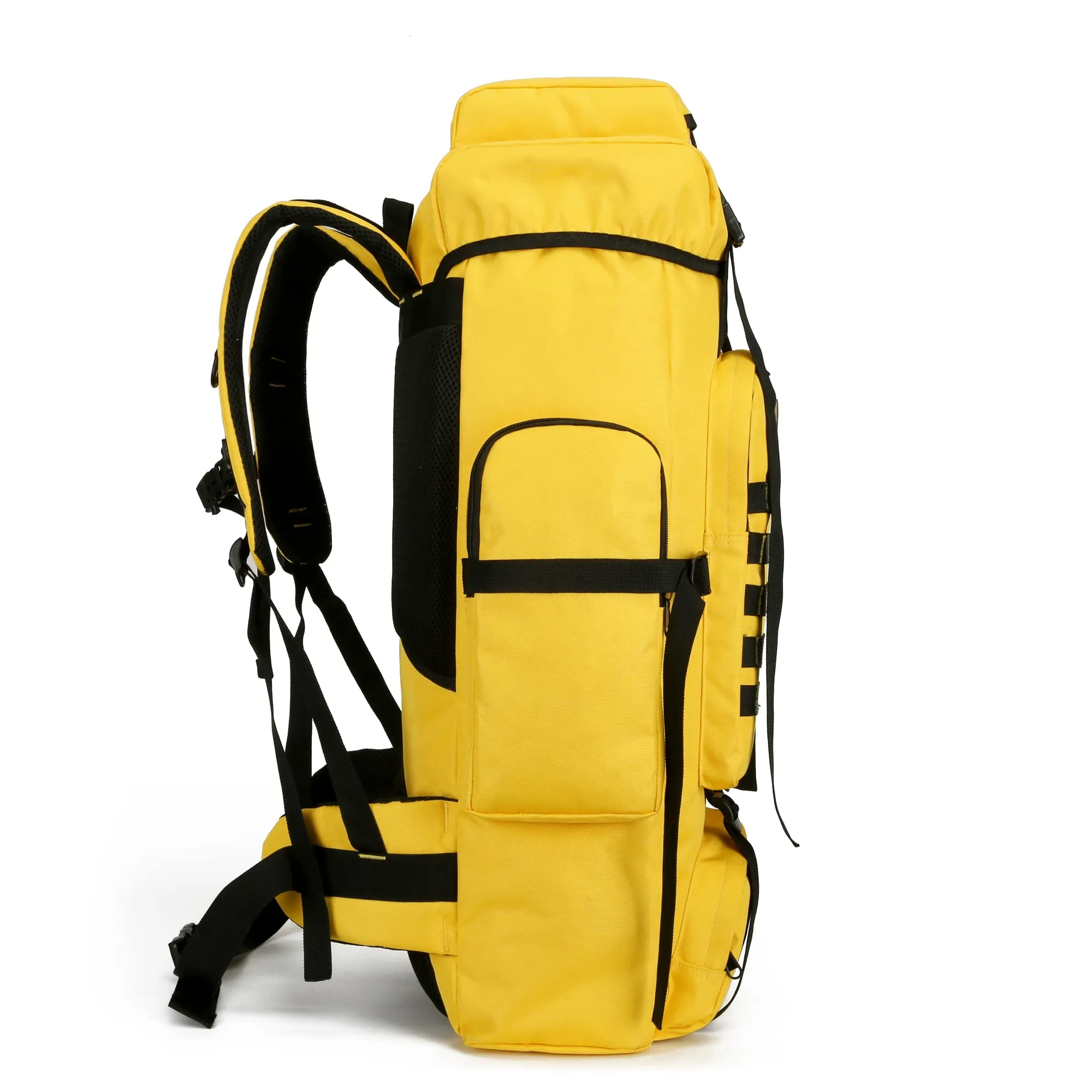 W WINTMING Hiking Backpack for Men 70L Camping Backpack Military Rucksack Molle 3 Days Assault Pack for Climbing