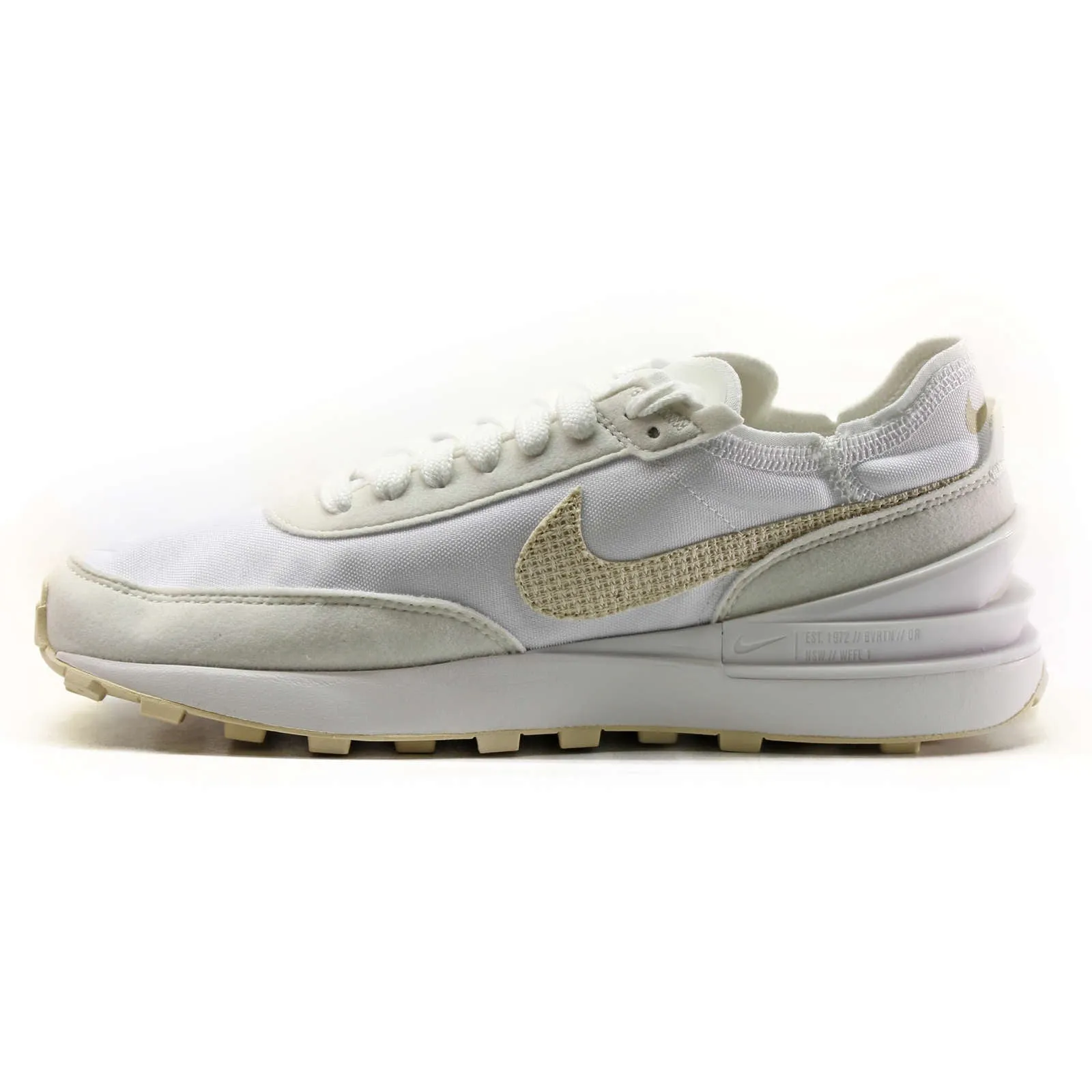 Waffle One ESS Leather Textile Women's Low-Top Trainers